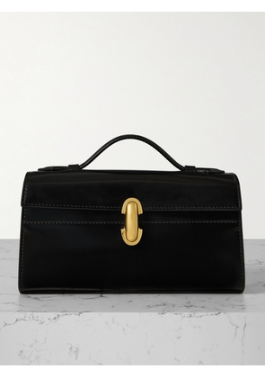 Savette - Symmetry Pochette Glossed-leather Tote - Black - One size