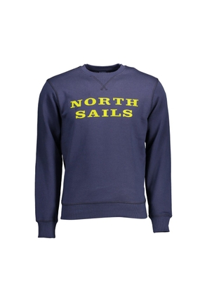 Blue Cotton Men Sweater - XXL