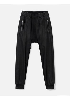 Coated Cotton Jogger Pants