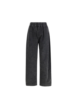 Ganni Black Cotton Casual Pants - S