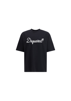 Dsquared² Black Cotton T-Shirt - XL
