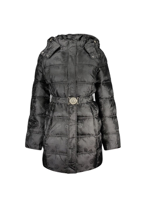 Guess Jeans Black Polyamide Coat - L
