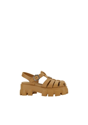 Prada Brown Acetate Platform Sandals - EU39/US9