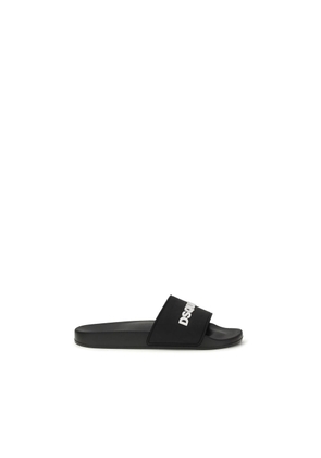 Dsquared² Black Rubber Sandals - EU41/US8