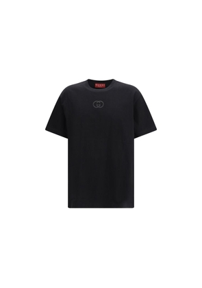 Gucci Black Cotton T-Shirt - M