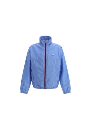 Prada Light Blue Recycled Polyamide Shell Jacket - M