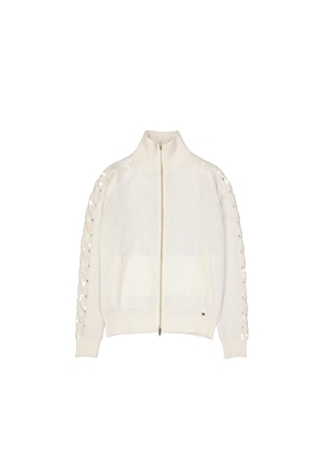 Herno White Cashmere Cardigan - 42