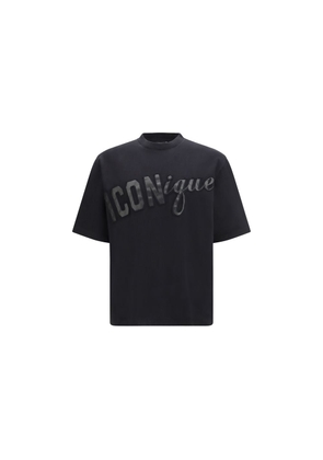 Dsquared² Black Cotton T-Shirt - L