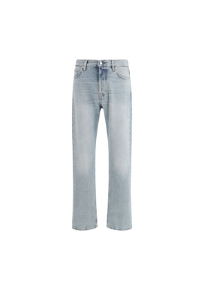 Haikure Blue Cotton Straight-Leg Jeans - W29