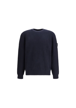 Stone Island Blue Cotton Sweatshirt - L