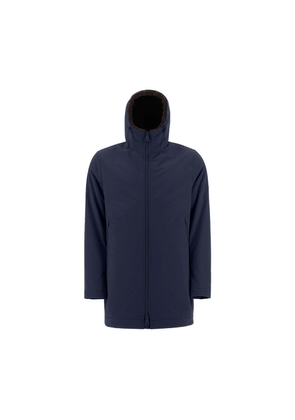 Herno Blue Polyamide Coat - 42