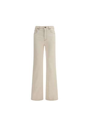 Burberry Beige Cotton Bootcut Jeans - 26
