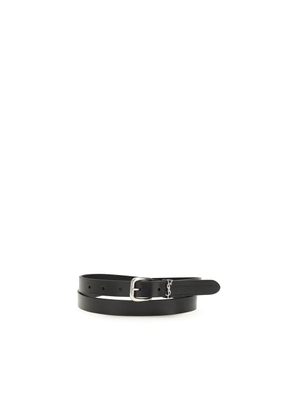 Saint Laurent Black Cotton Regular Belt - 100 cm / 40 Inches