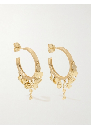 Sydney Evan - Icons Anniversary Medium 14-karat Gold Hoop Earrings - One size
