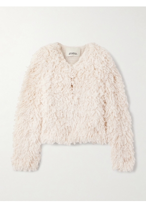 Isabel Marant - Fedra Cropped Knitted Jacket - Ecru - 0,1,2