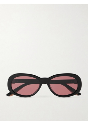 Brunello Cucinelli - Claire Round-frame Embellished Acetate Sunglasses - Black - One size