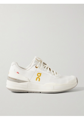 ON - + Roger Federer The Roger Pro Ace Felt-trimmed Leather Sneakers - Cream - US6,US6.5,US7,US7.5,US8,US8.5,US9,US9.5,US10