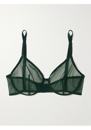 Eres - Eden Tonique Stretch-tulle Underwired Bra - Green - 34B,36B,38B,34C,36C,38C,34D,36D