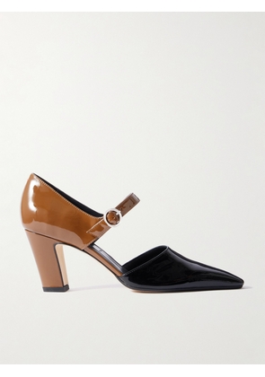 Aeyde - Isidora Two-tone Patent-leather Mary Jane Pumps - Black - EU 36,EU 36.5,EU 37,EU 37.5,EU 38,EU 38.5,EU 39,EU 39.5,EU 40,EU 40.5,EU 41,EU 41.5,EU 42