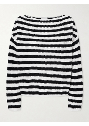 Allude - Striped Cotton And Cashmere-blend Sweater - Blue - x small,small,medium,large