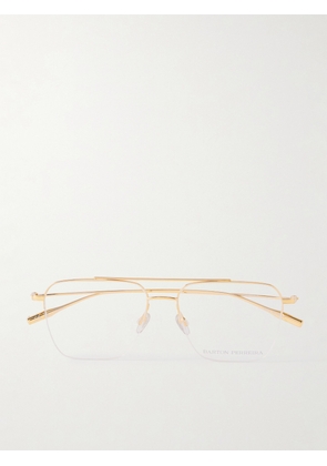 Barton Perreira - Armstrong Aviator-style Gold-tone Optical Glasses - One size