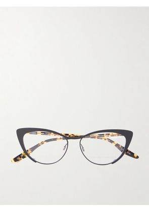 Barton Perreira - Cheeky Cat-eye Tortoiseshell Acetate And Metal Optical Glasses - Black - One size