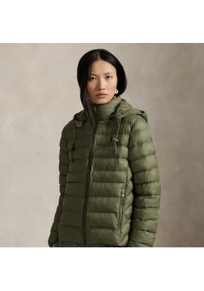 Water-Resistant Packable Hooded Jacket