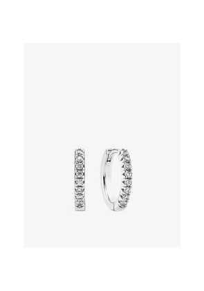 Womens Sif Jakobs Ellera Medio Sterling-Silver and Zirconia Hoop Earrings