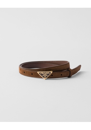 Suede belt