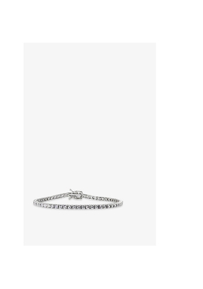 Womens Carat London Francine Sterling-Silver and Cubic Zirconia Tennis Bracelet