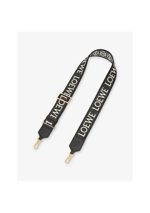 Womens Loewe Anagram Loop Cotton and Leather Bag Strap