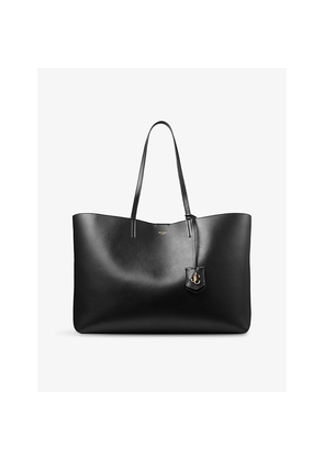 Womens Jimmy Choo Nine2Five East-West Leather Tote Bag