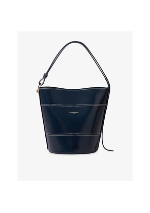 Womens Claudie Pierlot Grained-Texture Leather Bucket Bag