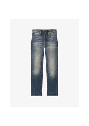 Mens The Kooples Faded Straight-Leg Jeans