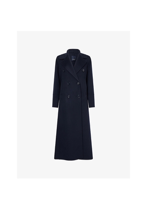 Womens Max Mara Long Double-Breasted Wool Coat