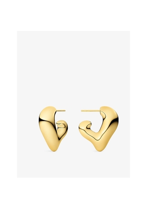 Womens Sif Jakobs Lauria 18ct Yellow Gold-Plated 925 Sterling-Silver Hoop Earrings