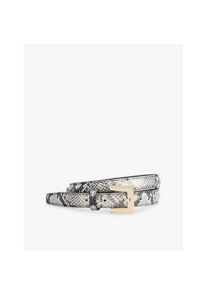 Womens Anine Bing Nicola Printed Leather Belt