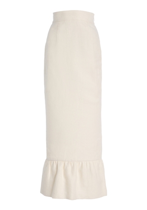Posse Matilda Linen Column Maxi Skirt - Moda Operandi