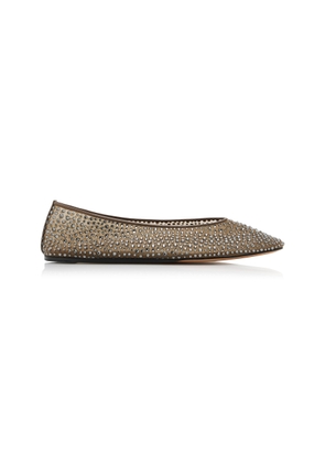 Le Monde Beryl Luna Studded Mesh Ballet Flats - Moda Operandi