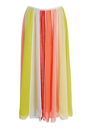 Rosie Assoulin Exclusive Riviera Silk-Chiffon Umbrella Midi Skirt - Moda Operandi