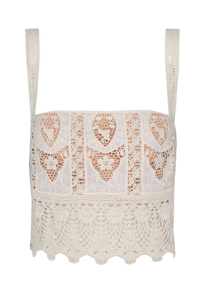 Johanna Ortiz Casablanca Embroidered Top - Moda Operandi