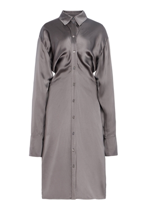 Toteme Slouch Satin Midi Shirtdress - Moda Operandi