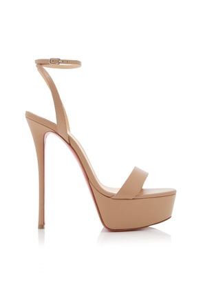 Christian Louboutin Loubi Queen Alta 150mm Leather Platform Sandals - Moda Operandi