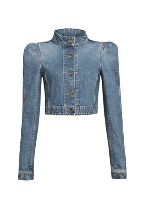 ALAÏA Cropped Denim Jacket - Moda Operandi