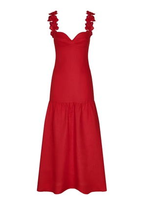 Andres Otalora Ser Arte Linen Maxi Dress - Moda Operandi