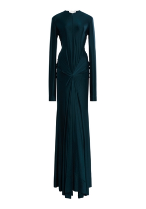 Victoria Beckham Twist-Detailed Jersey Gown - Moda Operandi