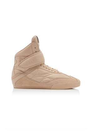Chloé High-Top Leather Sneakers - Moda Operandi
