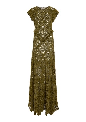 Ulla Johnson Annalisa Cotton-Crochet Maxi  Dress - Moda Operandi