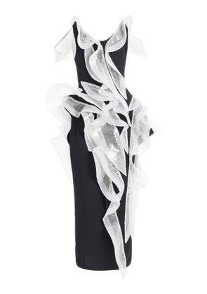 Maticevski Liora Wave Ruffled Midi Dress - Moda Operandi
