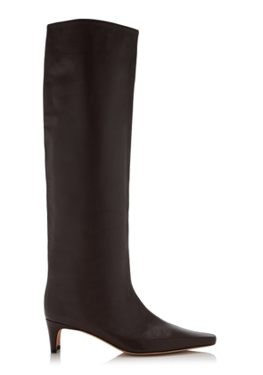 STAUD Wally Leather Knee Boots - Moda Operandi